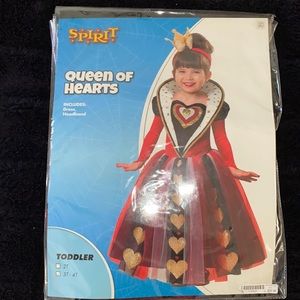 Queen of hearts Halloween costume from spirit Halloween Sz : 3T-4t toddler